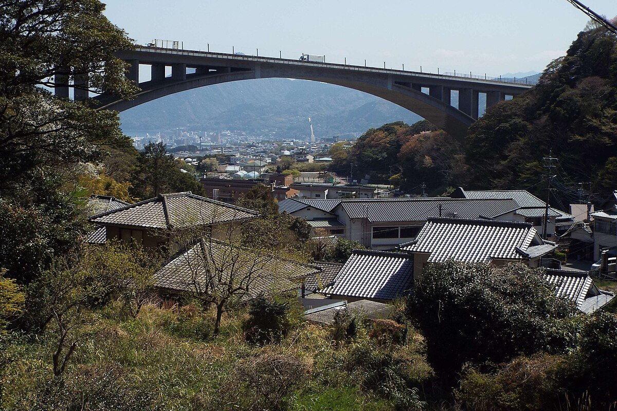 明礬温泉の風景