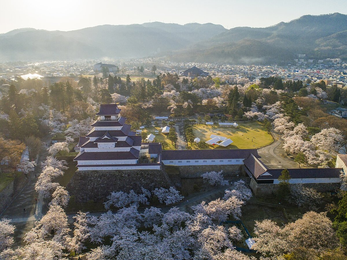 鶴ヶ城（会津若松城）の風景
