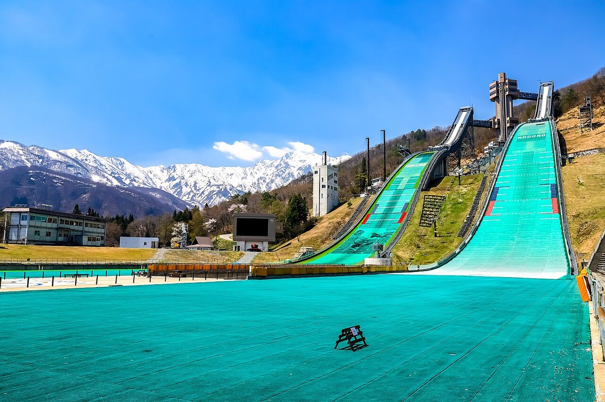 白馬ジャンプ台の風景